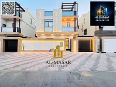 Modern two-story villa with a roof terrace and private pool; price includes electricity, water, and