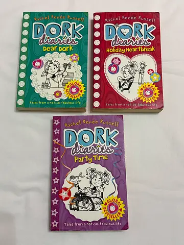 Dork Diaries collection - 3 paperback books by Rachel Renée Russell