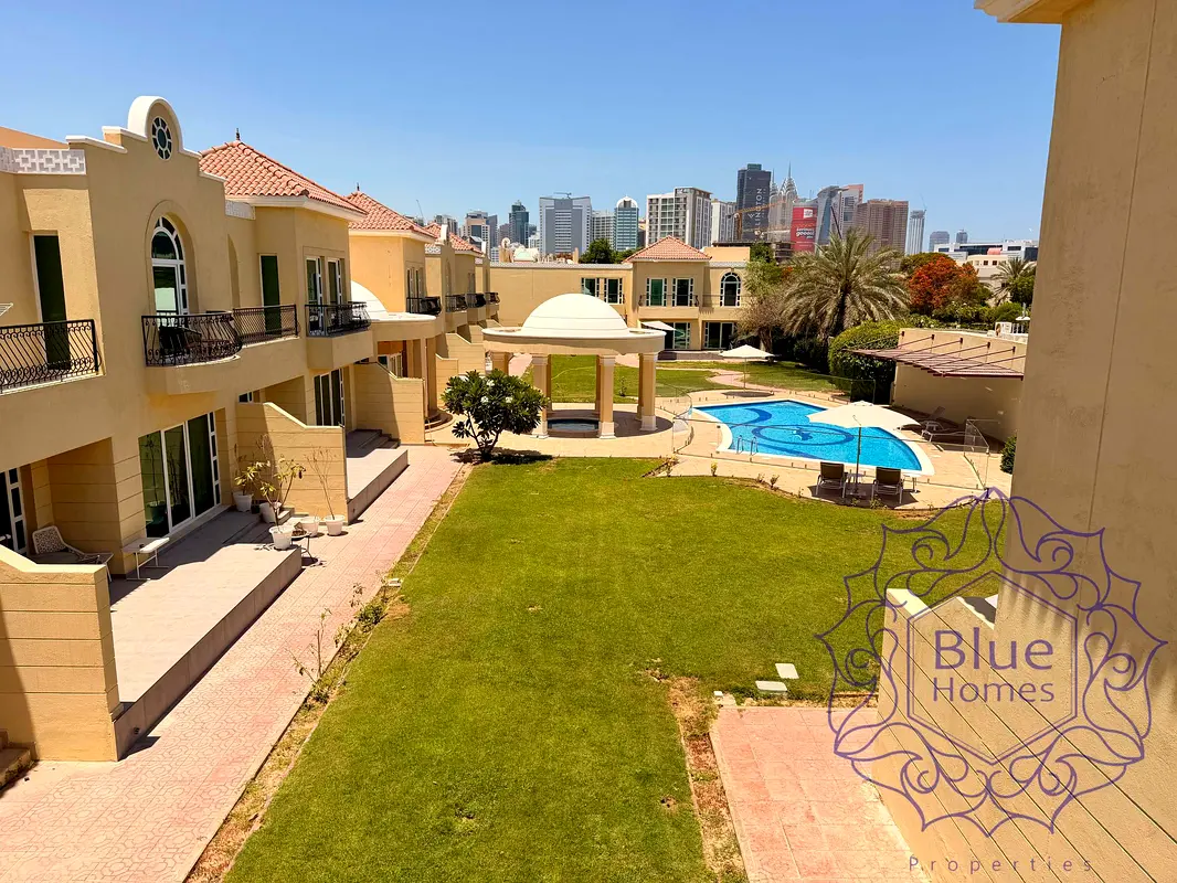 Park-Facing 4BR Villa | Maid’s Room | Prime Al Barsha Location