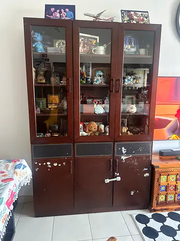 Brown shelf
