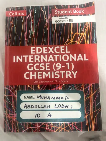 Edexcel International GCSE (9-1) Chemistry Student Book - Collins (Used)