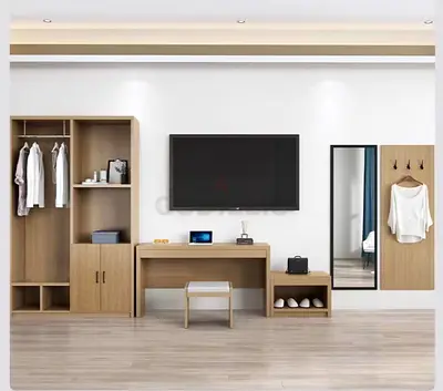 Modular Bedroom Hallway Storage Set — Wardrobe, Desk, Shoe Rack  Mirror