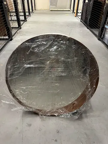 Large Round Wall Mirror (wrapped) - 1.2m diameter approx.