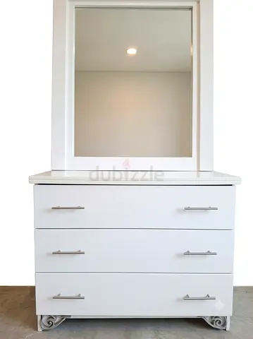 🛏️ Full Modern Double Bedroom Set (Malaysian Wood) + Dressing Table with Mirror