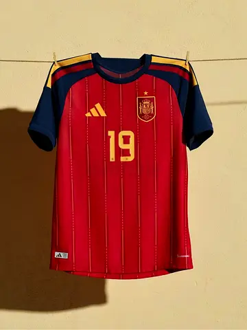 Spain National Team Football Jersey #19 - Size Medium, Good Condition
