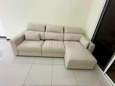 IKEA Esklstuna L Shape Sofa Bed Beige
