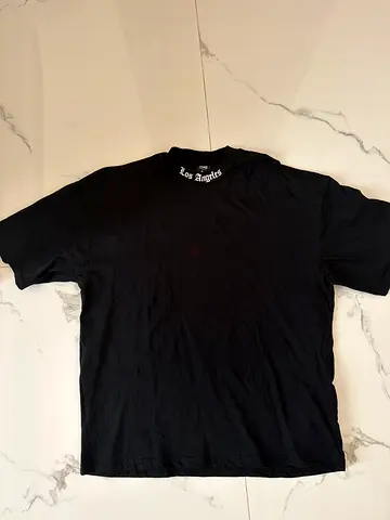Palm Angels Los Angeles Logo Black T-Shirt