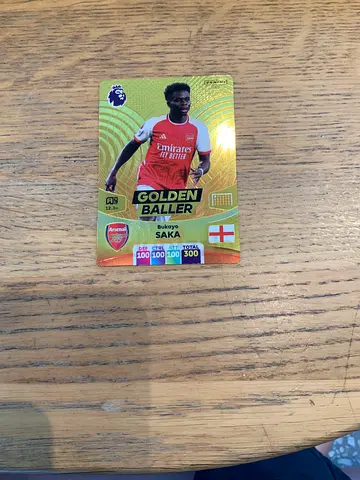 3 Golden Baller Premier League Trading Card