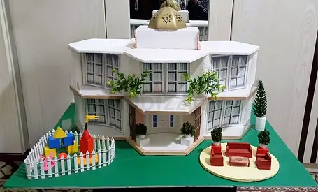 Handmade project of a house