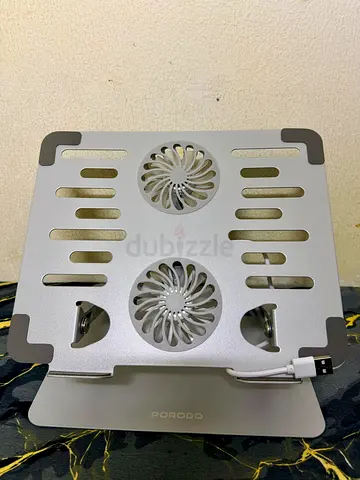 Porodo Aerodesk Cooling Laptop Stand - Silver