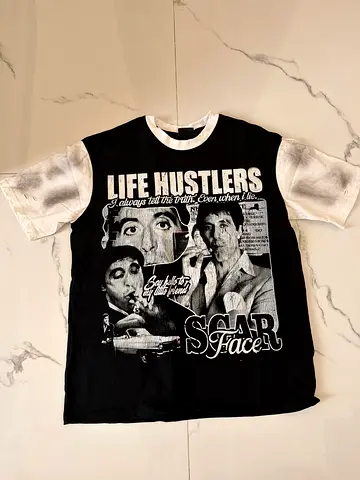Scarface Life Hustlers Graphic T-Shirt
