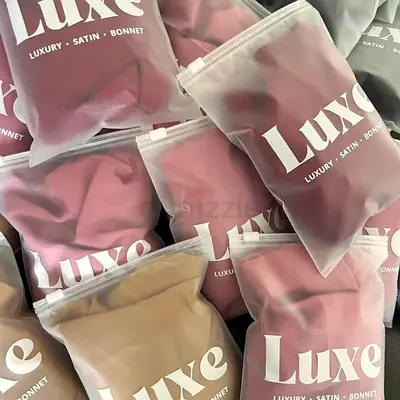 Lot of Luxe Satin Sleep Bonnets - Multiple Colors, New in Pack