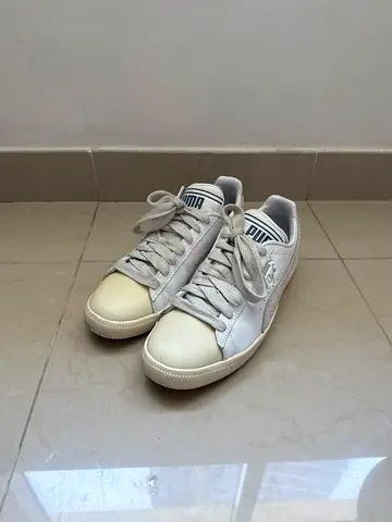 White Puma casual sneakers, lightly used, size 11/46/12