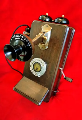 Antique Kellog Wall Telephone