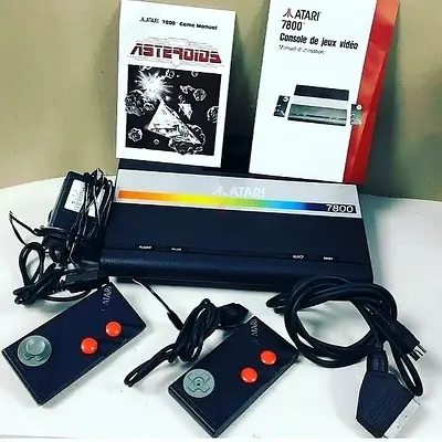 Atari 7800 Console Boxed  pal 220v l scart to HDMI converter l price final