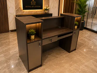Brand New 1.6m Reception Counter For Sale