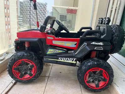 Electric 4x4 Ride-On Toy Car for Kids - Red/Black, Good Condition