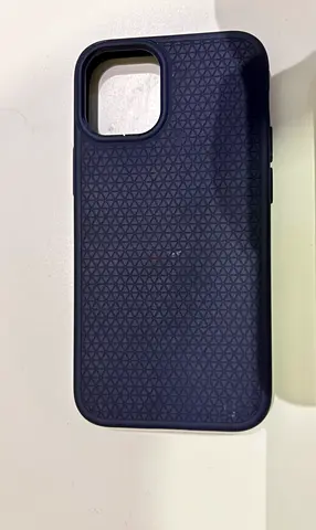 Iphone 12 mini (purple) with 2 spigen covers, one original lightning cable and one original earphone