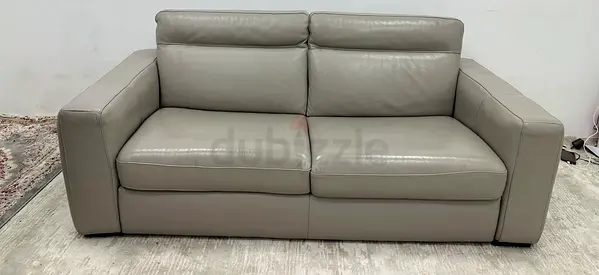 Pure leather Natuzzi sofabed
