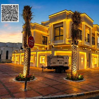 Luxury Corner Villa for Sale – Ajman ✨ A masterpiece of modern architecture with an elegant exteri