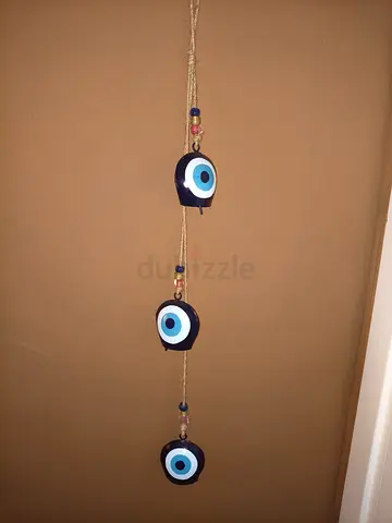 Handmade Turkish Evil Eye Hanging Decor - Triple Nazar Charm