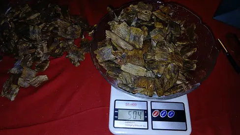 Natural Agarwood / Oud Chips - Approximately 504g (as shown)