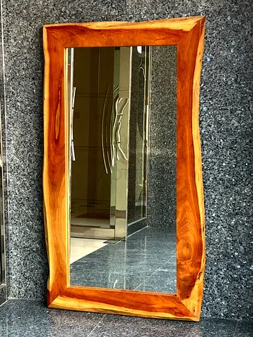 Large mirror Live edge wooden frame