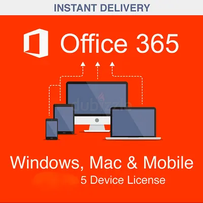 Microsoft office 365 ( 5 Devices )