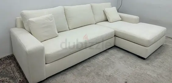 Like new condition pottery barn lshape sofa