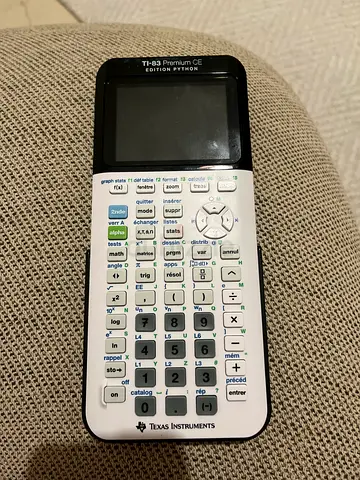 Texas Instruments TI-83 Premium CE Edition Python Graphing Calculator - French Keys