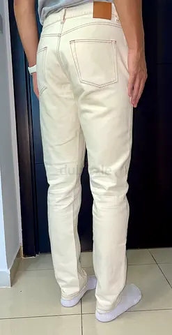 Nanushka Mens off-white slim fit jeans Size 32