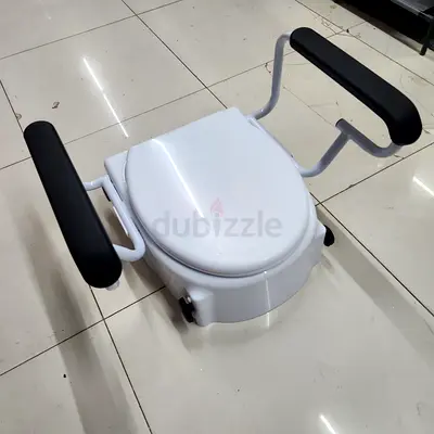 Toilet seat raiser with handles free