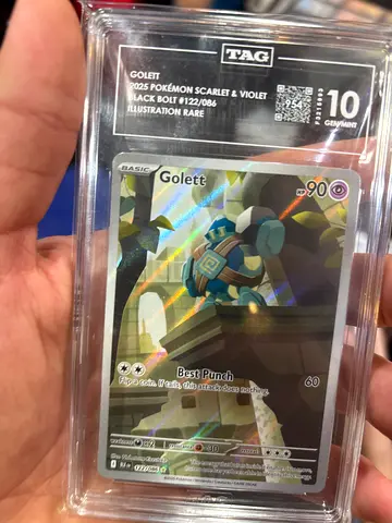 Pokémon TAG Gem Mint 10 Golett IR (Highest Ranked In The World)