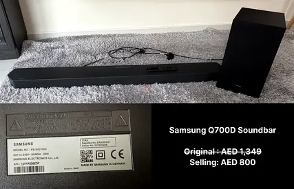 Samsung Q700D Soundbar with Subwoofer