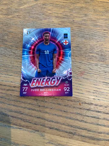 England Football Trading Card - Jude Bellingham Energy #92