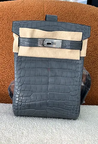 Hermes gris misty crocodile hac a dos phw