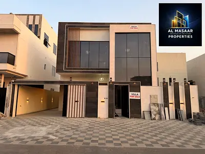 Opportunity to own your dream villa, modern design, registration fees included, close to the mosque, and at a negotiable price.