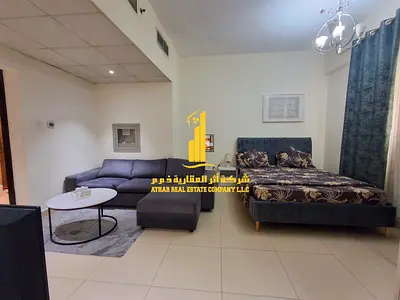 استوديو فاخر ثاني ساكن بمطبخ منفصل مع اطلاله مفتوحه ✨عجمان ابراج الياسمين. للإيجار الشهري.الإيجار يشمل الفواتير والإنترنت وموقف