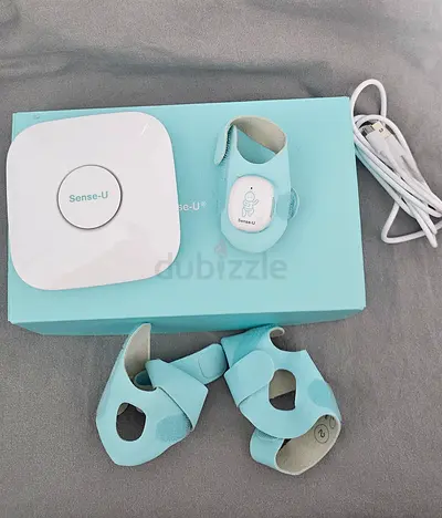 Sense-U Baby Movement Sleep Monitor with Wearable Sock Sensors - Light Blue