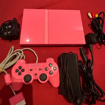Sony PS2 PlayStation 2 Slim Pink Console PAL +case