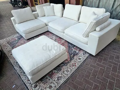 Marina home modular sofa with footstool