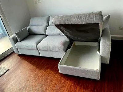Brand New Condition High Quality ikea Eskilstuna L shape sofa bed with storage