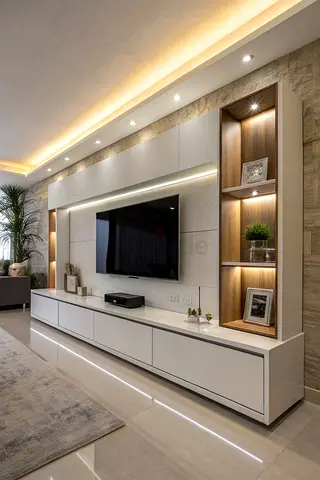 Modern TV Unit with Storage