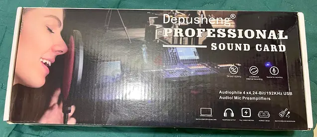 New/Unused Depusheng Professional USB Audio Interface Sound Card