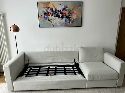Gunnared beige sofa bed