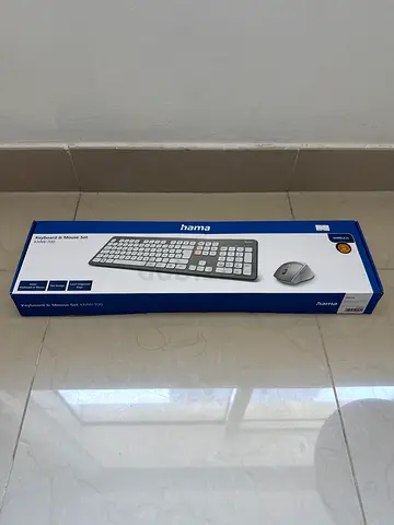 Like new Hama wired keyboard and mouse combo - with receipt and box