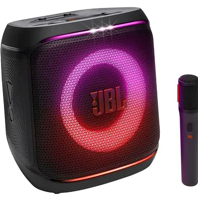 JBL PartyBox On-The-Go Portable Bluetooth Speaker with Mic and LED Lights