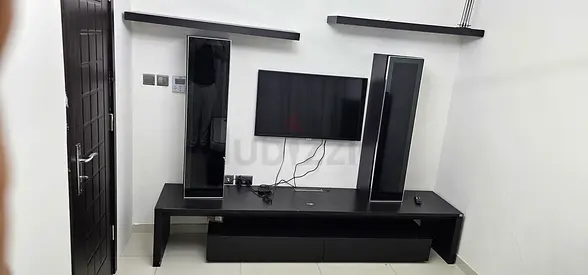 55-65 inch Wall-Mounted Flat Panel TV with TV Unit and Speakers (Used)