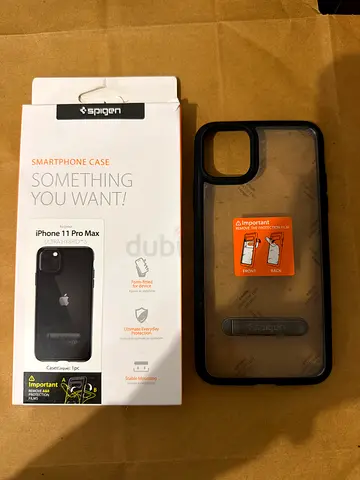 Spigen Slim Armor Case for iPhone 11 Pro Max - Black/Clear - Brand New