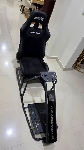 GT Racer V2 Racing Simulator Seat with Wheel Mount and Pedal Plate